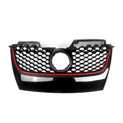 Grille avant VW Golf MK5 GTI noire et rouge pour pare-chocs de 2004 à 2009