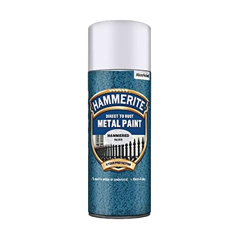 Hammerite Direct to Rust Silver Metal Paint Cover