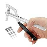 Schlüsselschneidewerkzeug, rutschfestes, faltbares, multifunktionales ergonomisches Werkzeug mit 3 Stiften, Auto-Klappschlüsselschneider, für Marine, Motorrad, Wohnmobil, LKW, Boot, Fahrzeugreparatur