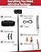 Foundgo 24ft Solar Panel Cleaning Brush and Pole, Water Fed Window Cleaning Kit, Water Fed Pole Window Cleaning System, Water Fed Pole Kit, Window Washing Cleaner Equipment Kit with Rotating Brush