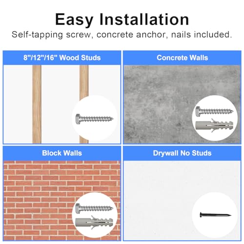 Suptek Studless TV Wall Mount for Most 23-60 Inch TVs up to 99 lbs, Low Profile No Drill TV Mount, Drywall Bracket with Max VESA 400x400mm, No Stud, No Drill, Easy Install, MF8