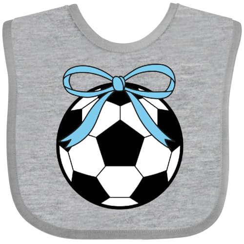 inktastic Soccer Ball Girls Bow Baby Bib