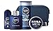 Produktbild NIVEA MEN Eau de Toilette Set, 100 ml - EdT Herrenduft in Flakon mit Dose, Geschenkset für Männer mit NIVEA MEN Deo, Duschgel, Creme und Kulturtasche, 1er Pack