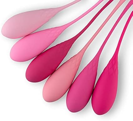 Teazers Kegel Bolas Chinas Pelotas de Ejercicio Pesadas – Pelota de Ejercicios del Suelo Pélvico para Tensar y Fortalecer el Control de la Vejiga – Juego de 6 Pesos diferentes - Rosado