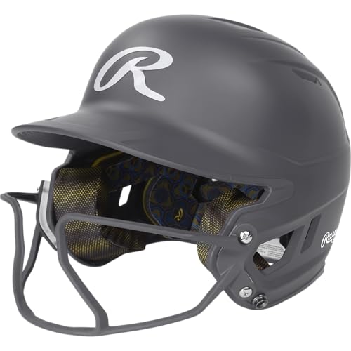 Casque de batteur Rawlings MACH Hi-VIZ avec protection faciale