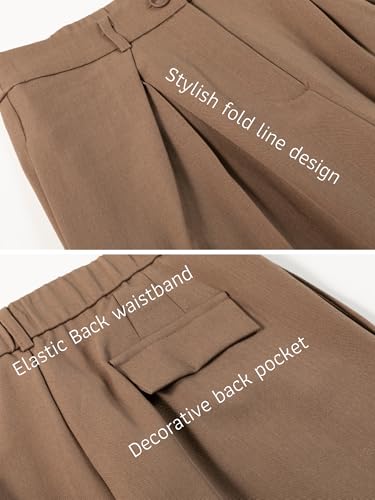 Women Fall Dress Pants Business Casual Work Pants with Pockets High Waist Office Slacks4