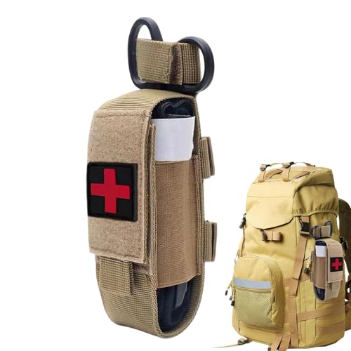Fijación para torniquete para cinturón de emergencia y bolsa impermeable portátil