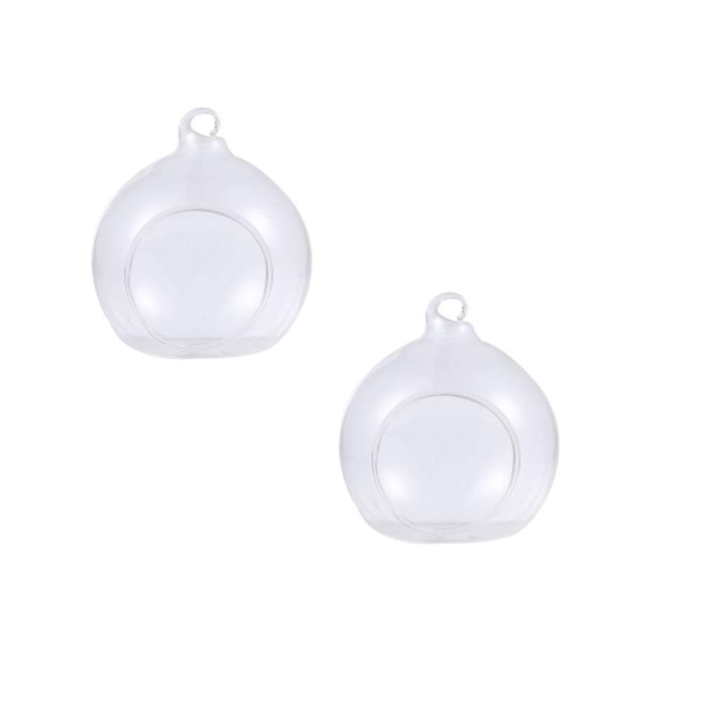 Veemoon Bola de Adornos Rellenables Transparentes de 3 Piezas Adorno de Esfera Rellenable de Plástico para El Árbol de Navidad Adornos de Árbol de Vacaciones Rellenables para La