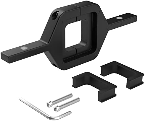 GOGOONE 2.5”-3” Tow Hitch Receiver Light Mounting Bracket Fit for Dual LED Cube/Work Lights Bar Pod Backup Reverse Rear Back Up Off Road Lights Fit for Truck Trailer RV SUV Pick Up(Inner Size 2”-2.5”)