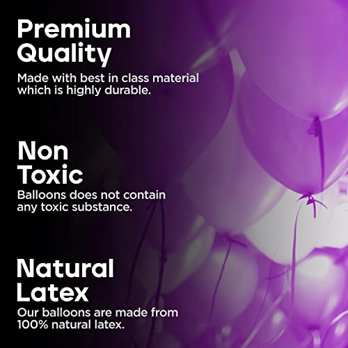 Image of ITAF Blue & Purple Pastel Balloons For Birthday /Anniversary /Engagement /Wedding /Baby Shower /Farewell /Any Special Event Theme Party Decoration - Pack of 50
