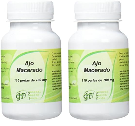 GHF - GHF Ajo Macerado 110 perlas 700 mg (Paquete de 2)