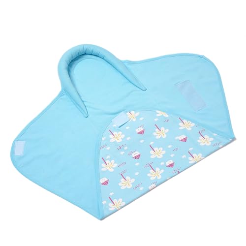 Image of TIDY SLEEP Baby Swaddle Wrappper Adjustable for Newborn || 100% Cotton Soft || Newborn Blanket for 0-3 Months (Blue Farmland)