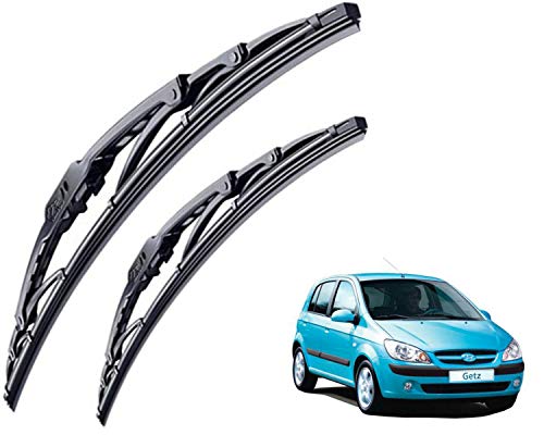 Image of WolkomHome High Performance OE Car Wiper Blade Replacement set of 2 Pc Right 22 inch Left 16 inch for Hyundai Getz