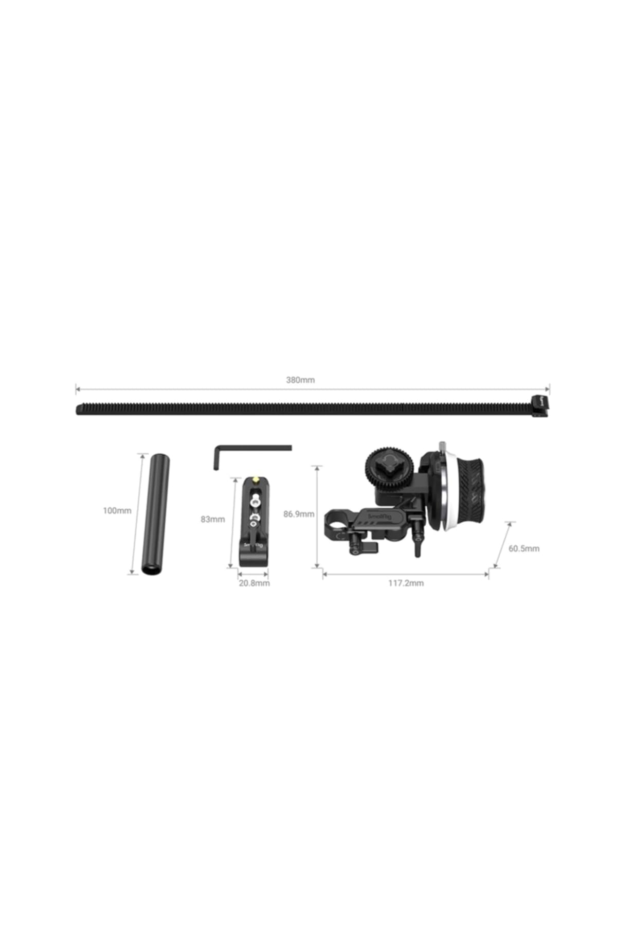 SMALLRIG Mini Follow Focus sterowanie zoomem do lustrzanek cyfrowych/bezlusterkowych kamer, do Sony A7 A9 BMPCC 4K 6K Pro GH5-3010D