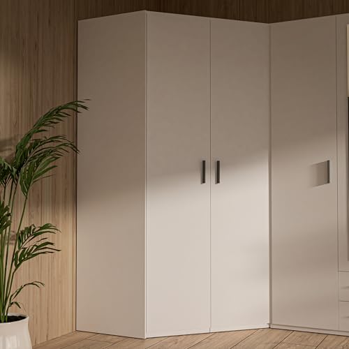 Forte TRAWEN Eck-Kleiderschrank 90, moderner Kleiderschrank,...