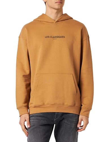 Sweatshirt à capuche homme Only & Sons sweat molleton épais noir