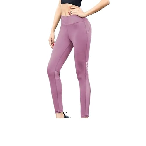 EFDNK-HB Women's High Waisted Compression Leggings - Workout Tummy Control Gym Fitness Tights for All Occasions(Blue_S)