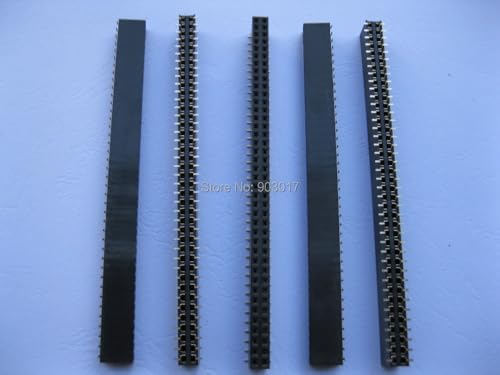 Wiring Connecting Terminals - 30 pcs SMD SMT Pitch 2.54mm 2x40 80pin Breakable Female Pin Header Double Row Strip Gold Plated