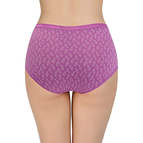 Image of Amante Printed Cotton Full Brief Panty Pack(Pack of 3)