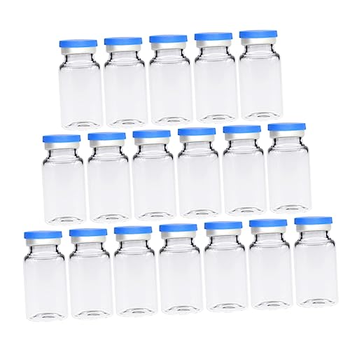 30pcs Freeze-Dried Powder Bottle Sample Bottles Container with Lid Liquid Medicine Bottle Small Containers Bottle Perfume Vial Small Vials Lab Vials Liquid Medicine Dispenser Glass MUSISALY