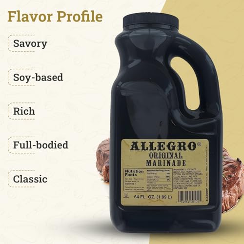 ALLEGRO - The Marinate Everything Marinades | Perfect Marinades for Meat & Veggies | Marinade for Grilling, Roasting & Cooking | Kosher & Gluten Free | 64 Oz (Pack of 1) - Original