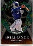 2022 Panini Prizm Draft Picks Brilliance #9 Henry Bolte RC Rookie High School Baseball Trading Card