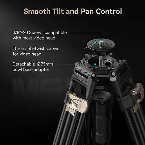 Smallrig 4164-CF-FBA-US Ad-80 Freeblazer Heavy-Duty Tripod, 71 Inch Video Tripod With 75Mm Bowl Adapter,One-Step Height Adjustment, Load Up To 33Lbs, Professional Tripod For Dslr, Camera thumb #3