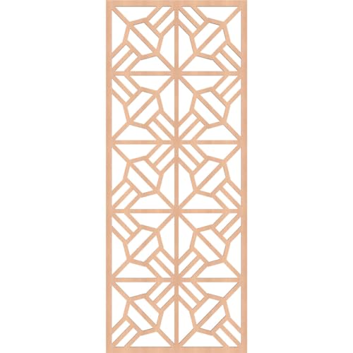Image of Auburn Decorative Pierced Fretwork Wood Wall Panels, 17 3 /8 inchW x 44 3 /8 inchH x 1 /4 inchT, Alder