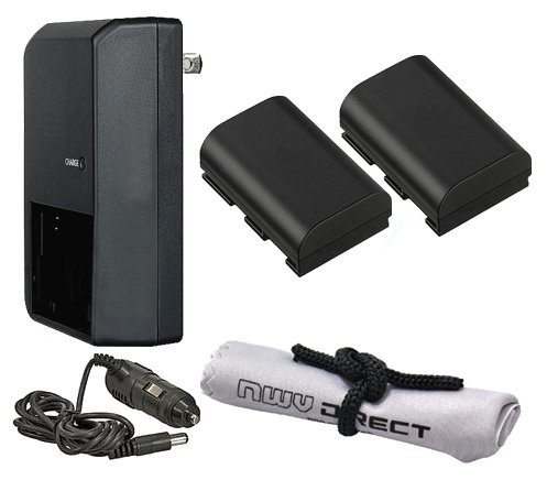 Batteries Canon EOS 6D intelligentes avec chargeur CA/CC pour l'autonomie