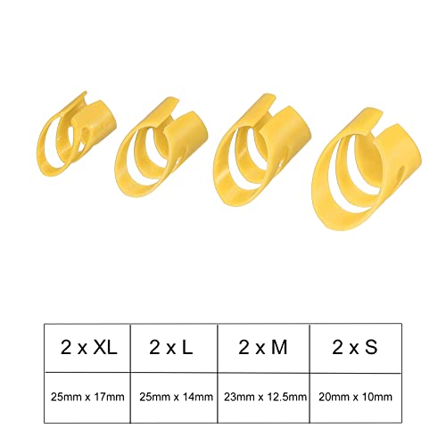 sourcing map Guitare Doigt Médiators XL L M S Dimension Lumineux Jaune avec Rangement Boîte pour Guitare Basse Ukulélé… - Les Beatles, Paul McCartney, John Lennon, RIngo Starr, George Harrison sourcing map Guitare Doigt Médiators XL L M S Dimension Lumineux Jaune avec Rangement Boîte pour Guitare Basse Ukulélé… – Image 3