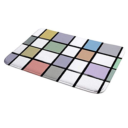 Tapis de bain antidérapant en microfibre lavable en machine 40x60cm - 5