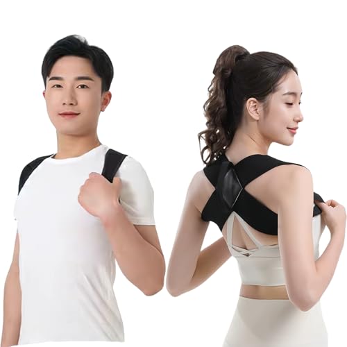 【日本理学療法士共同監修】 猫背姿勢ベルト 姿勢サポーター 背中サポーター 巻き肩 背筋 背中 【業界トップ】猫背ベルト 目立たない 脱着簡単 猫背から美しい姿勢へ 通気性優れ 作業用 男女兼用 (S)