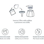 Moka Ciao Induction Coffee Maker, 3-Cup Capacity, Compatible with Induction Hobs. Included 15 Blue Blend pods - Image 4