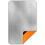 BESPOTCL 厚手アルミシート 4層構造のサバイバルシート 防水・断熱・保温効果 カサカサ音が少ない エマージェンシーシート 地面冷気対策 耐久性 アウトドア・災害時に最適な緊急用アルミブランケット 防災グッズ (シングル)