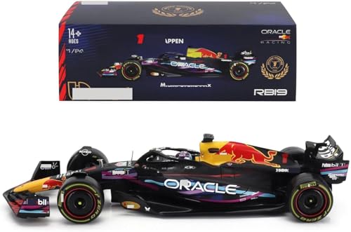 HTLNUZD Modelo de Coche de Carreras de Aleación 1:24 RB19#1 Fórmula Uno Estático para Colección