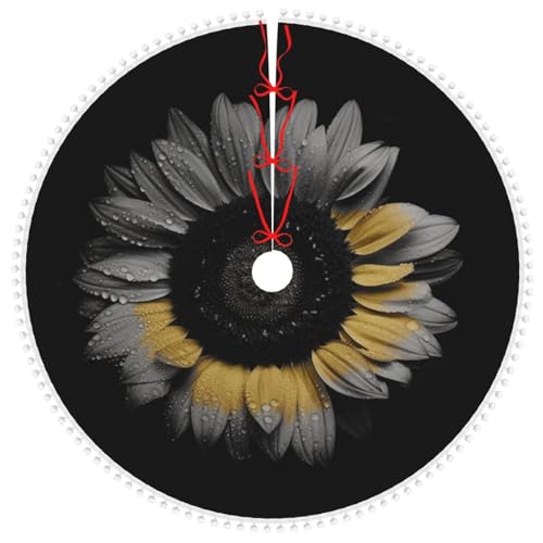 Tapis de sapin double couche à pompons pour décor de fête - 2