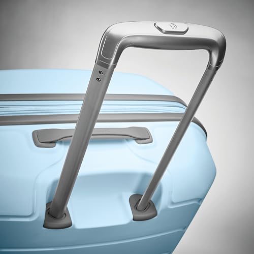 Image of Samsonite Freeform Hardside Carry-On Luggage with Spinner Wheels - Hardshell Suitcase - TSA, Airline-Approved - Expandable Hard Shell, Smooth Rolling Wheels for Lightweight Travel - Sky Blue