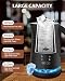 Milk Frother Electric - 4 in 1 Milk Steamer with LCD Touch Control, Silent Milk Foamer with Digital Display Auto Shut-Off, Large Capacity for Hot or Cold Chocolate, Milk, Coffee, Cappuccino, Latte Milk Frother Electric - 4 in 1 Milk Steamer with LCD Touch Control, Silent Milk Foamer with Digital Display Auto Shut-Off, Large Capacity for Hot or Cold Chocolate, Milk, Coffee, Cappuccino, Latte