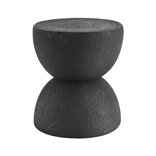Jonathan Y TBL1100B Greta 18 Inch Mid-Century Modern Drum Indoor/Outdoor Accent Table thumb #2