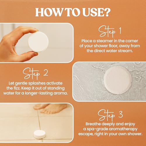 MESMOS 6 Assorted Shower Steamers Aromatherapy, Self Care Gifts for Women, Stress Relief Relaxation Spa Gifts, Spa Day Essentials Accessories, Self Care Set, Aromatherapy Shower Steamer for Women