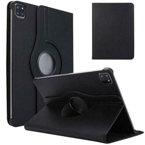 Étui rotatif iPad Pro 12.9 anti-rayure coque noire fonctionnelle