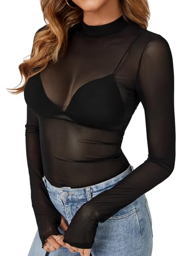 Haut en maille transparente stretch pour en finir avec les tops inconfortables