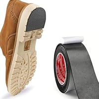 XINCHENG Anti Slip Sole Grip, 2m Anti-Slip Shoe Grip Sticker, Black Self-Adhesive Shoe Sole Protector, 3mm Thickness Anti Slip Cushion and Protector