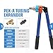 iCrimp IWS-1960DT ProPEX Expansion Tool Kit, Auto Rotation PEX-a Tubing Expander with 1/2'', 3/4'', 1'' Auto Rotation Expansion Heads and PEX Tubing Cutter