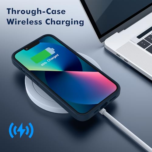 TIIXXA Matte Case for iPhone 13 6.1-Inch, Shockproof Drop Protection, Frosted Translucent Back Phone Cover, Anti-Fingerprint (Blue) TIIXXA Matte Case for iPhone 13 6.1-Inch, Shockproof Drop Protection, Frosted Translucent Back Phone Cover, Anti-Fingerprint (Blue)