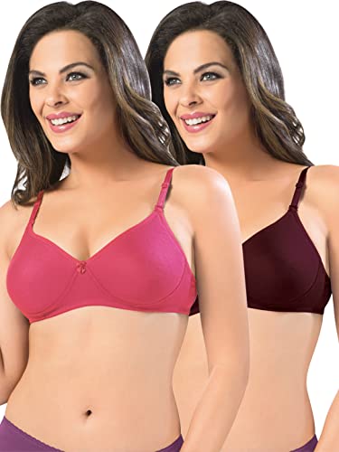 Image of SONARI Women's Non-Padded T-Shirt Bra | Wire-Free, Medium Coverage, Comfortable Polyester-Cotton Blend Fabric | Adjustable Straps, Ideal for Sports Catwalk