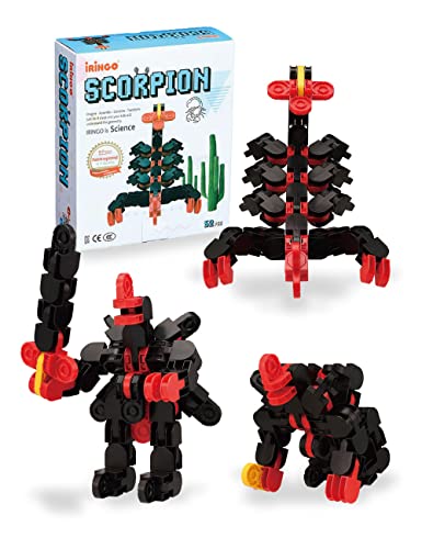 iRiNGO 52ピース 知育玩具 さそり ゴリラ 3歳から 回転時に音がする ブロック 立体パズル