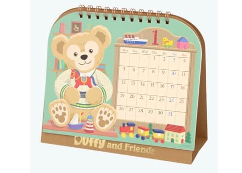 ダッフィー＆フレンズ 卓上カレンダー 2026年（令和8年）【東京ディズニーシー限定】 月曜始まり ふせん付きのサムネイル