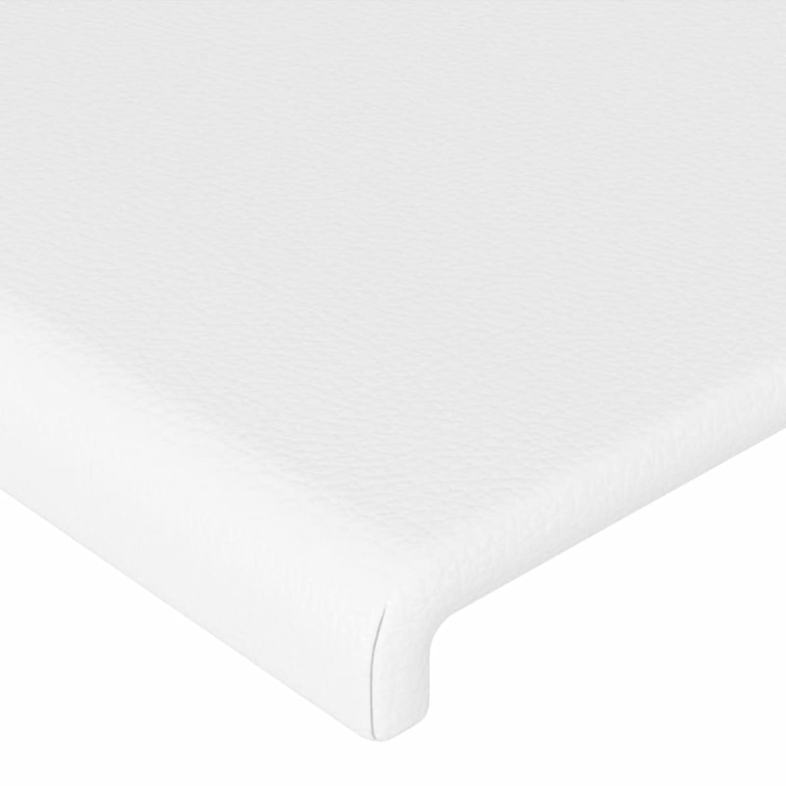 ShGaxin Cabecero con LED, Cabeceros Cama, Cabeceros Moderno, Cabezales Cama, Muebles Habitacion, Mueble Cabecero,Cama Cabeza, Cuero sintético Blanco 160x5x78/88 cm