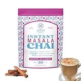 Leely Chai Instant Masala Chai, Just Add Hot Water & Milk - Makes 30 Cups - 2 Ounce Masala Spiced Chai Powder - No Steeping or Brewing, Dissolves Instantly